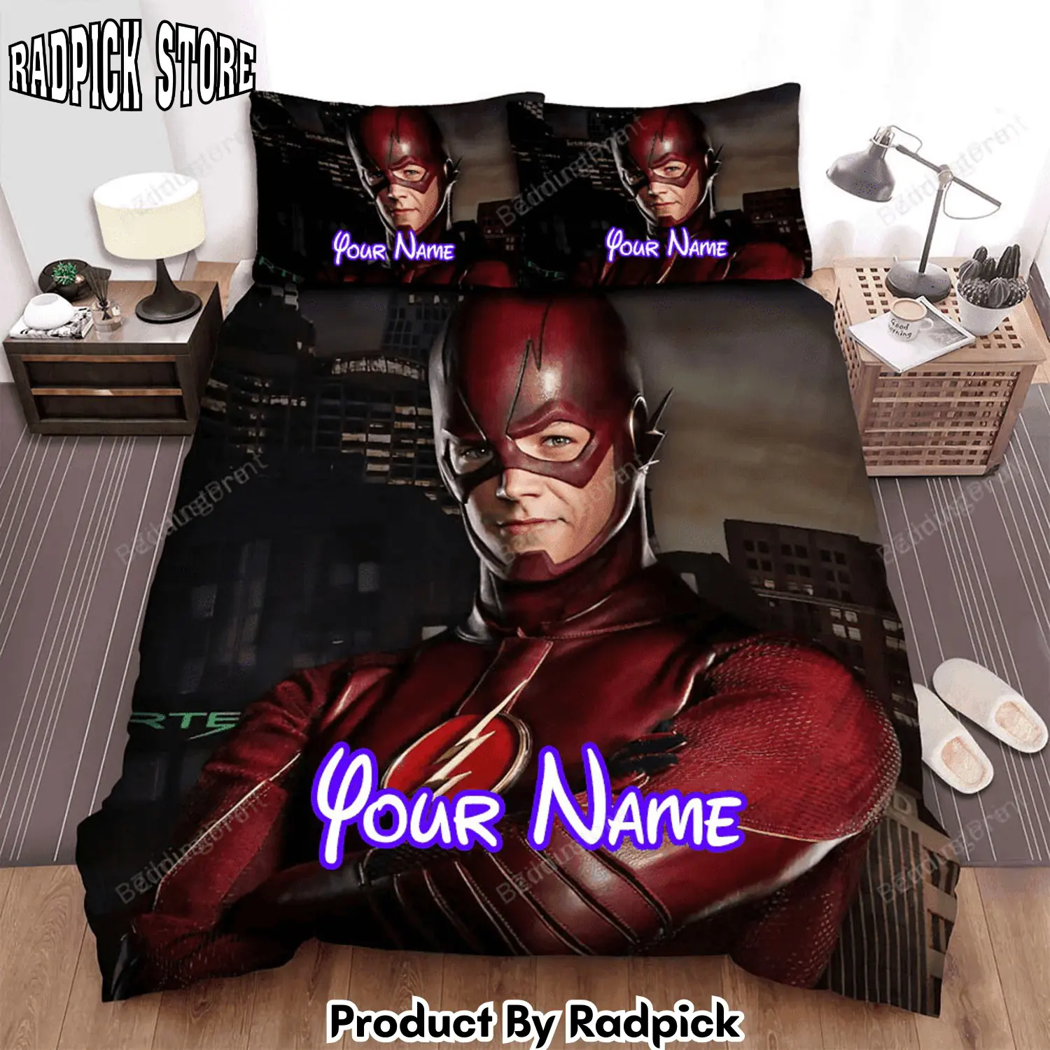 Radpick the flash movie poster fanart 3 bed sheets duvet cover personalized name bedding sets rp3271274
